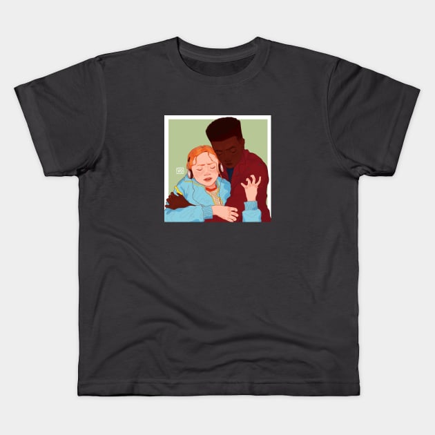 Max and Lucas Season 4 Kids T-Shirt by Vivian Ostrander